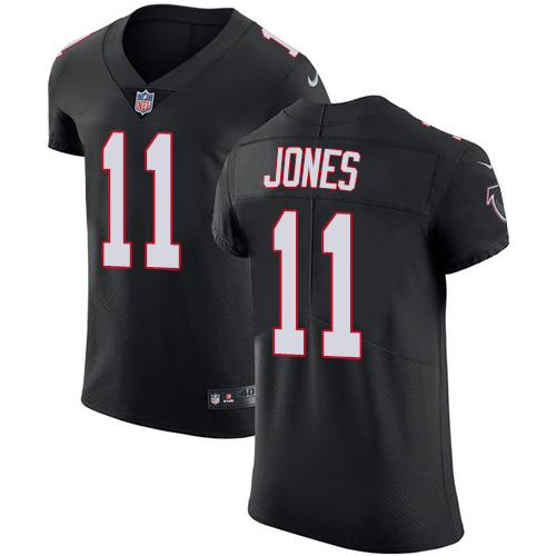 Nike Falcons #11 Julio Jones Black Alternate Men's Stitched NFL Vapor Untouchable Elite Jersey - Click Image to Close